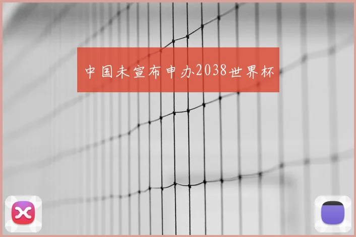 中国未宣布申办2038世界杯